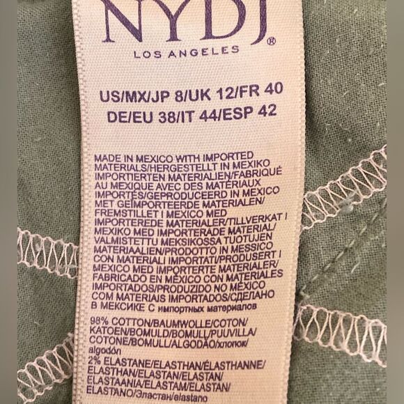 NYDJ - Alina Convertible Ankle Mid Rise Straight Jeans - Women's size - 8/29 - Picture 9 of 11